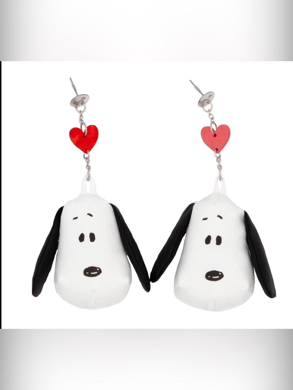 Whatever! Makes You Happy Peanuts 75th Snoopy Padded Nylon Dangle Earrings